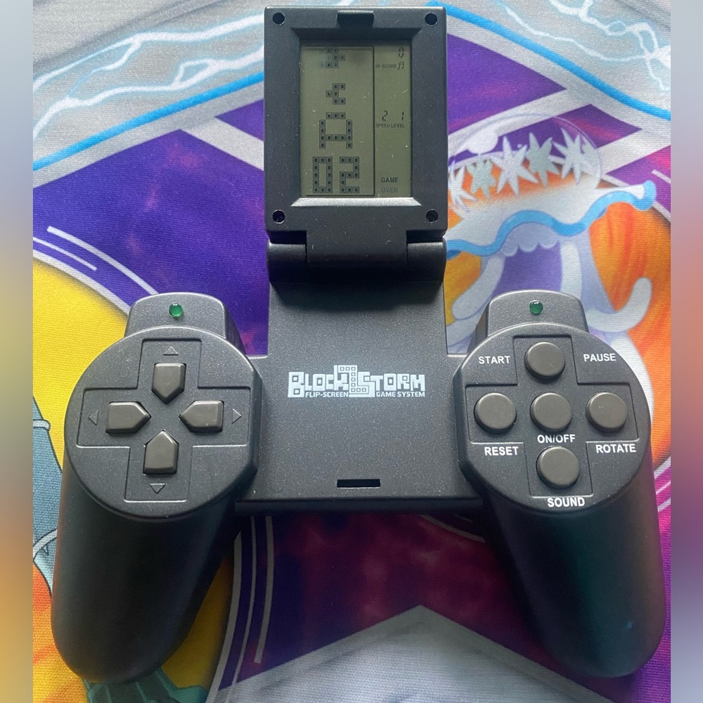 Flip Screen Block Storm Blockstorm Handheld Video Game System